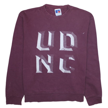 Mens UK Size M Russell Purple Pullover Sweatshirt