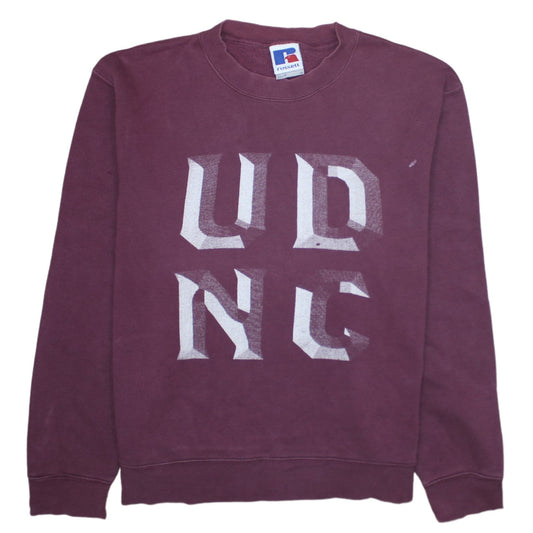 Mens UK Size M Russell Purple Pullover Sweatshirt