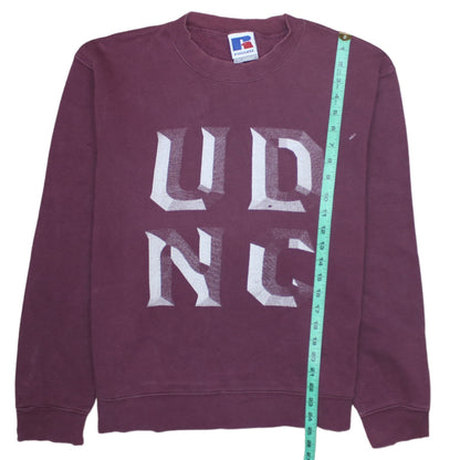 Mens UK Size M Russell Purple Pullover Sweatshirt
