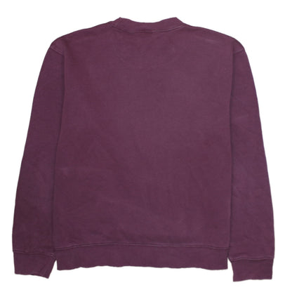Mens UK Size M Russell Purple Pullover Sweatshirt