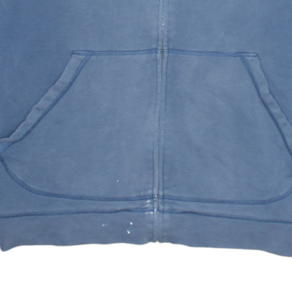 Mens UK Size L Tommy Jeans Blue Full Zip Hoodie