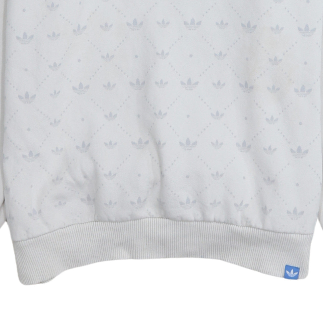 Mens UK Size S adidas White Pullover Hoodie