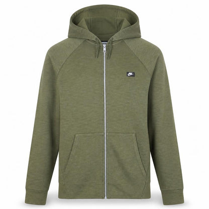Mens UK Size M Nike Green Full Zip Hoodie