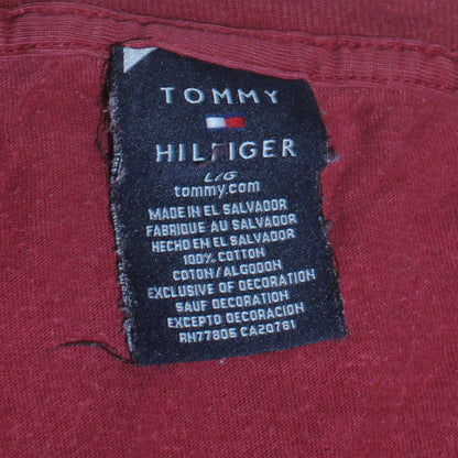 Mens UK Size L Tommy Hilfiger Red  T-Shirt