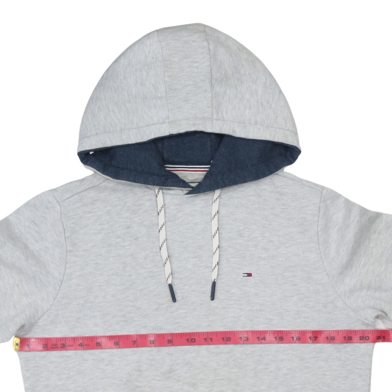 Mens UK Size S Tommy Hilfiger Grey Pullover Hoodie