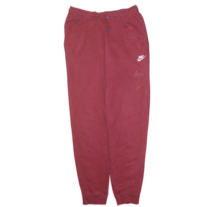 Womens UK Size S Nike Regular Fit Jogger Red Trousers