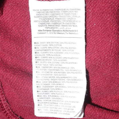 Womens UK Size S Nike Regular Fit Jogger Red Trousers