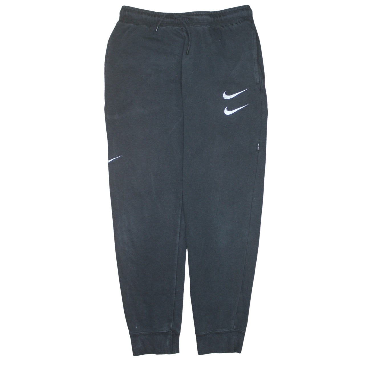 Mens UK Size M Nike Regular Fit Jogger Black Trousers