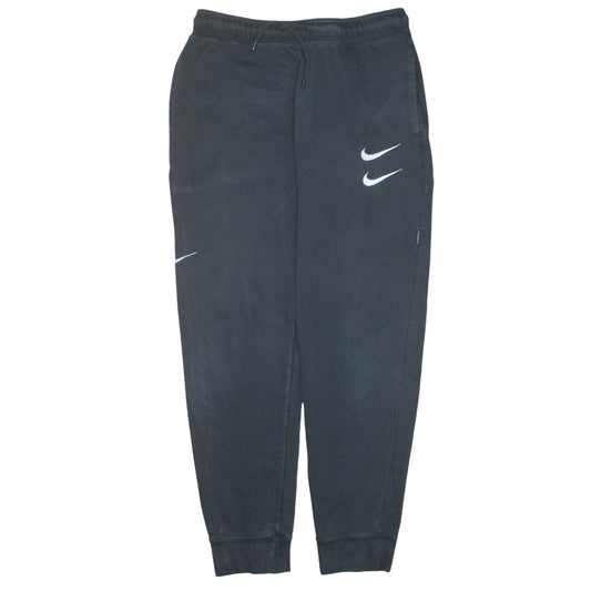 Mens UK Size M Nike Regular Fit Jogger Black Trousers
