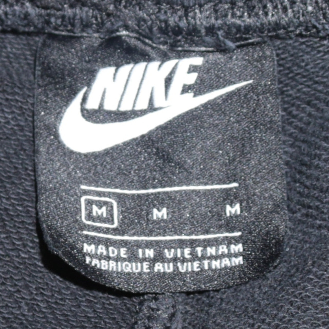Mens UK Size M Nike Regular Fit Jogger Black Trousers