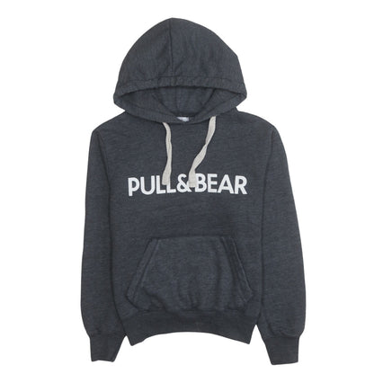 Pull&Bear Women's Charcoal Grey Pullover Hoodie Size S