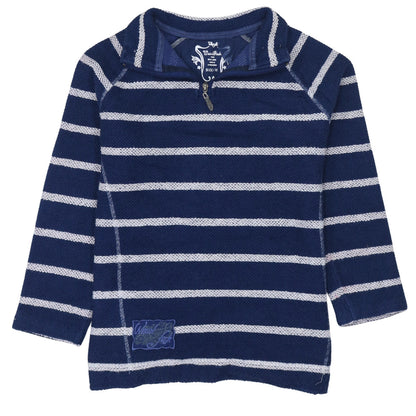 Womens UK Size M Weird Fish Blue Pullover Sweatshirt