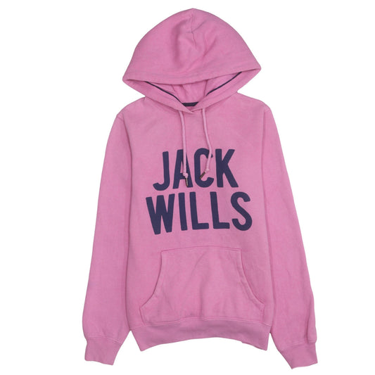 Womens UK Size 10 Jack Wills Pink Pullover Hoodie