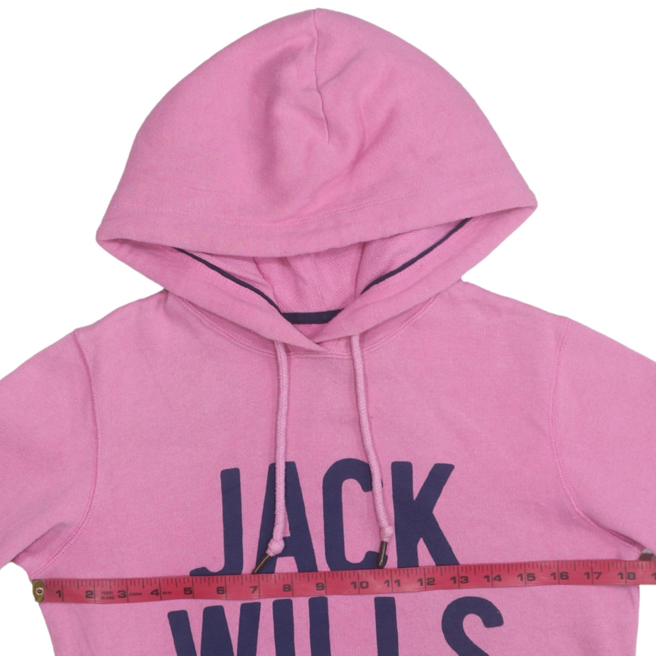 Womens UK Size 10 Jack Wills Pink Pullover Hoodie