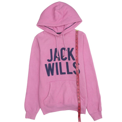 Womens UK Size 10 Jack Wills Pink Pullover Hoodie