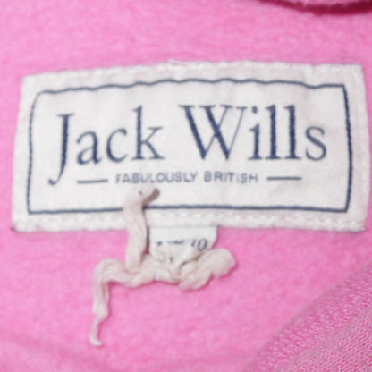 Womens UK Size 10 Jack Wills Pink Pullover Hoodie