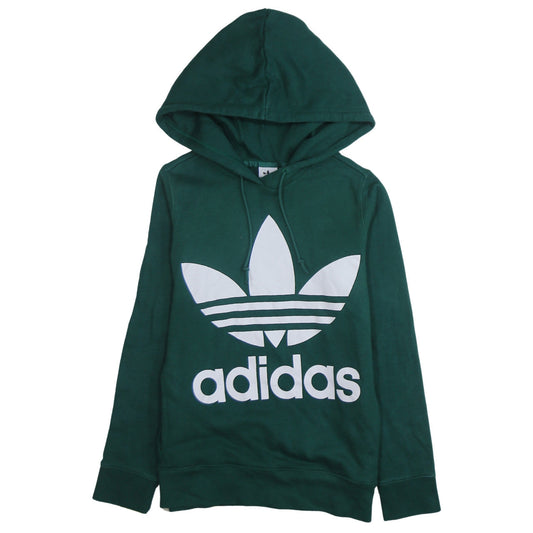 Womens UK Size 10 adidas Green Pullover Hoodie