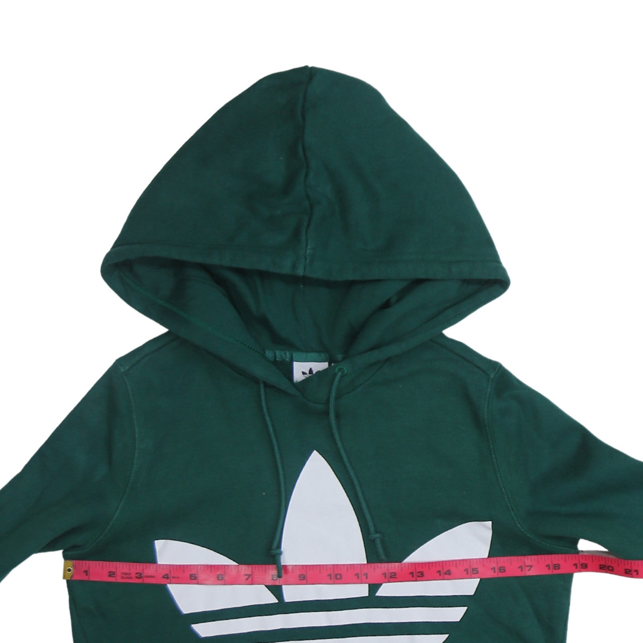 Womens UK Size 10 adidas Green Pullover Hoodie