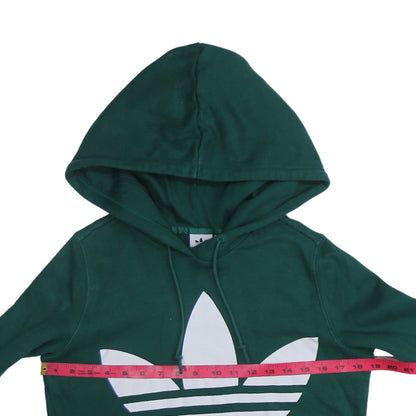 Womens UK Size 10 adidas Green Pullover Hoodie