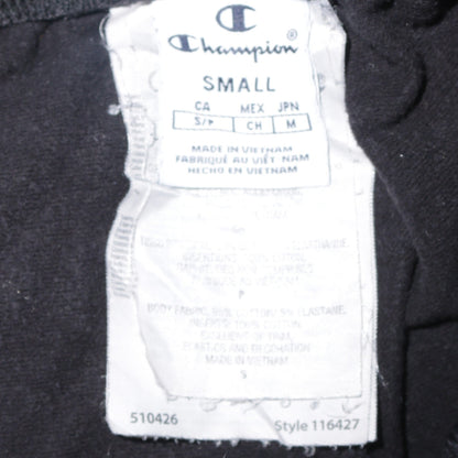 Mens UK Size S Champion Regular Fit Jogger Black Trousers