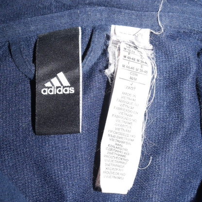 Womens UK Size M adidas Blue Full Zip Hoodie