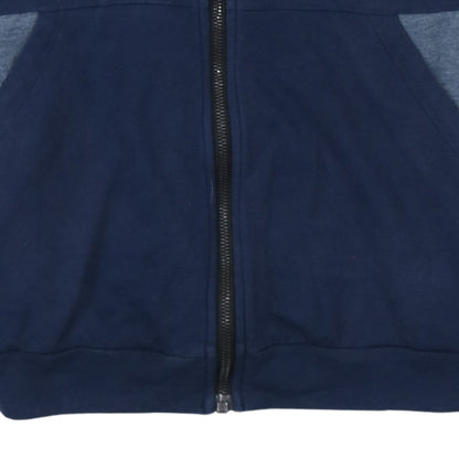 Womens UK Size M adidas Blue Full Zip Hoodie