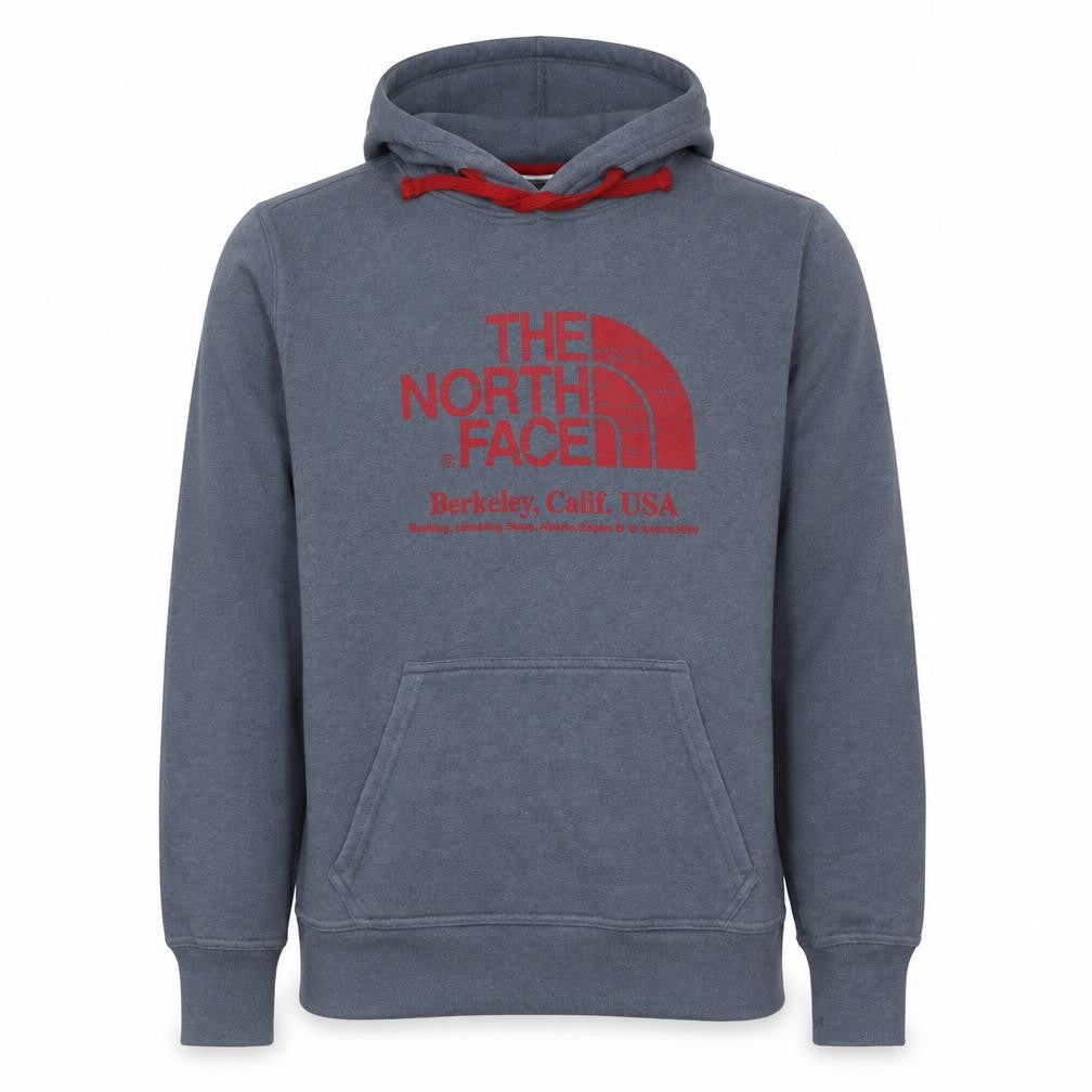Mens UK Size M The North Face Blue Pullover Hoodie