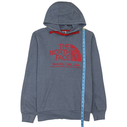 Mens UK Size M The North Face Blue Pullover Hoodie