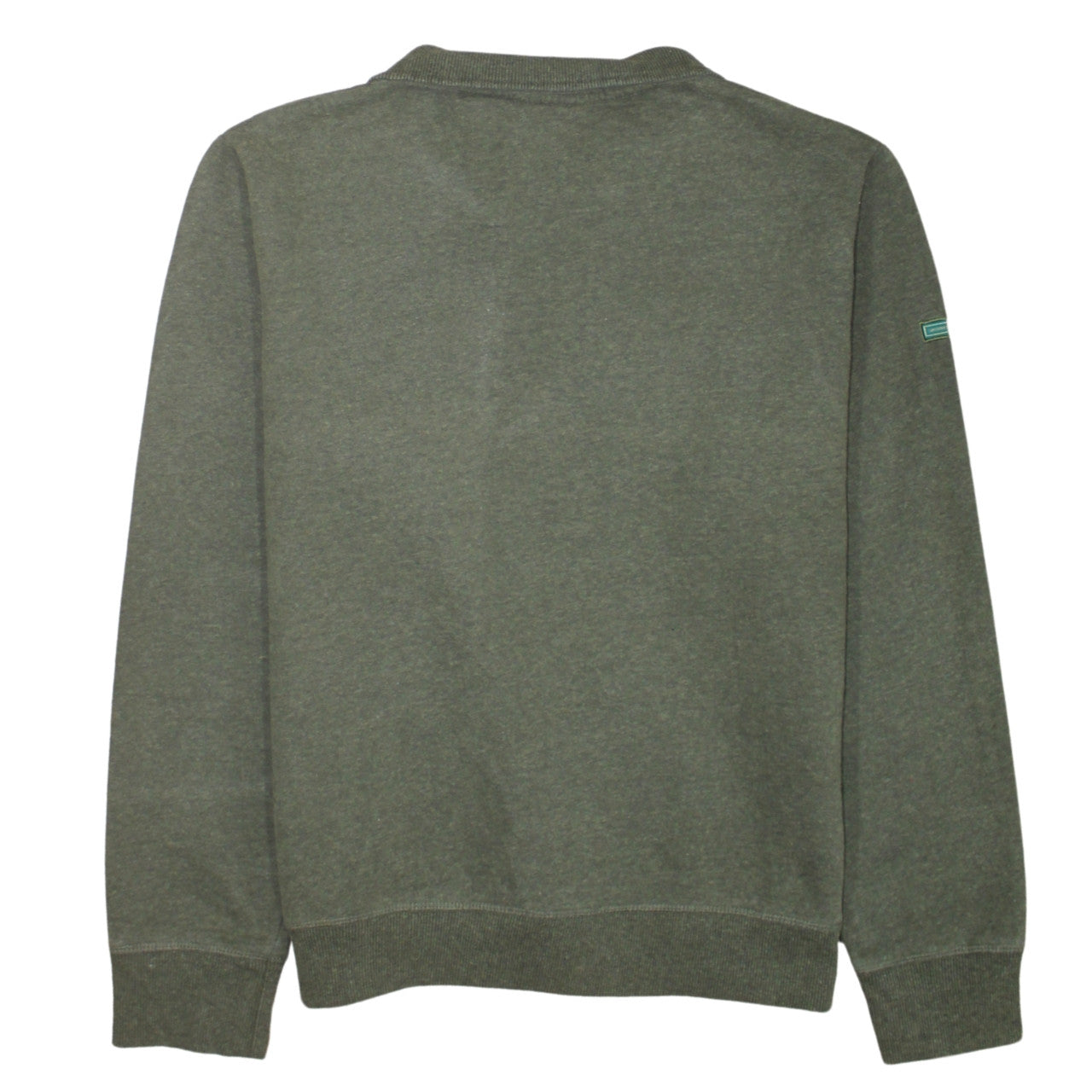 Mens UK Size XL Superdry Green Henley Sweatshirt