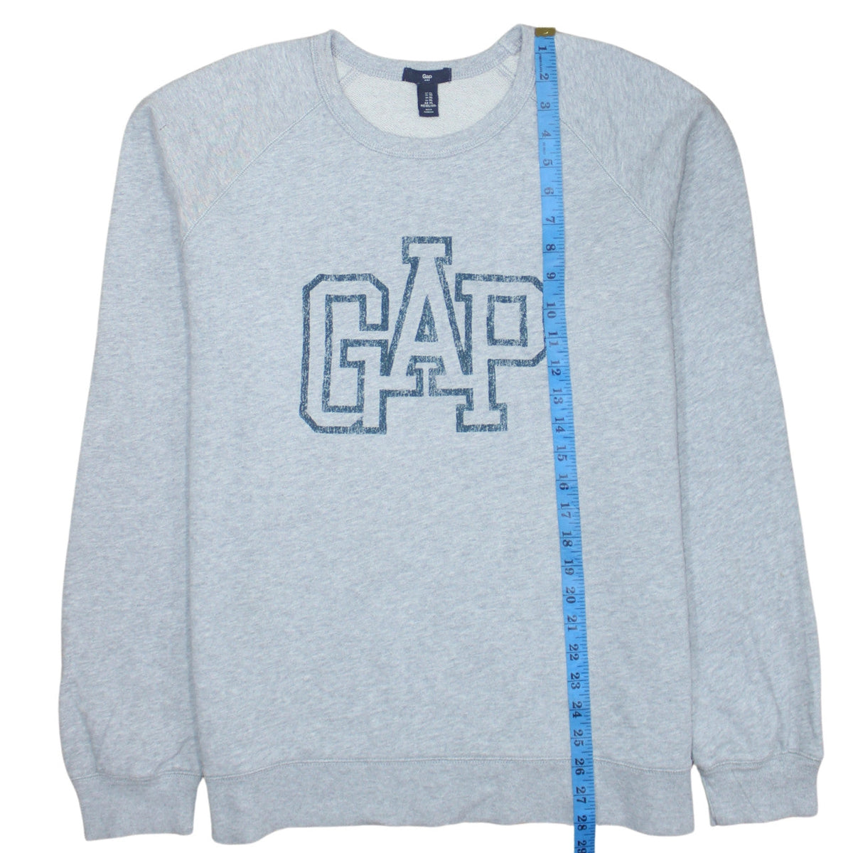 Gap Men's Grey XL Pullover Sweatshirt with Logo Crew Neck
