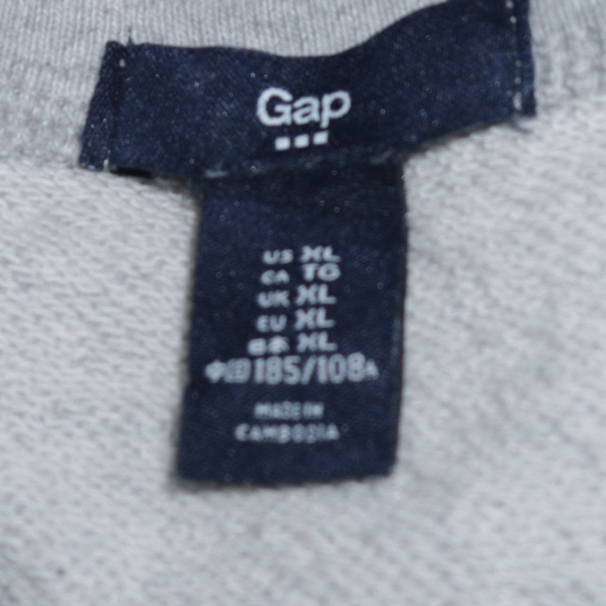 Gap Men's Grey XL Pullover Sweatshirt with Logo Crew Neck