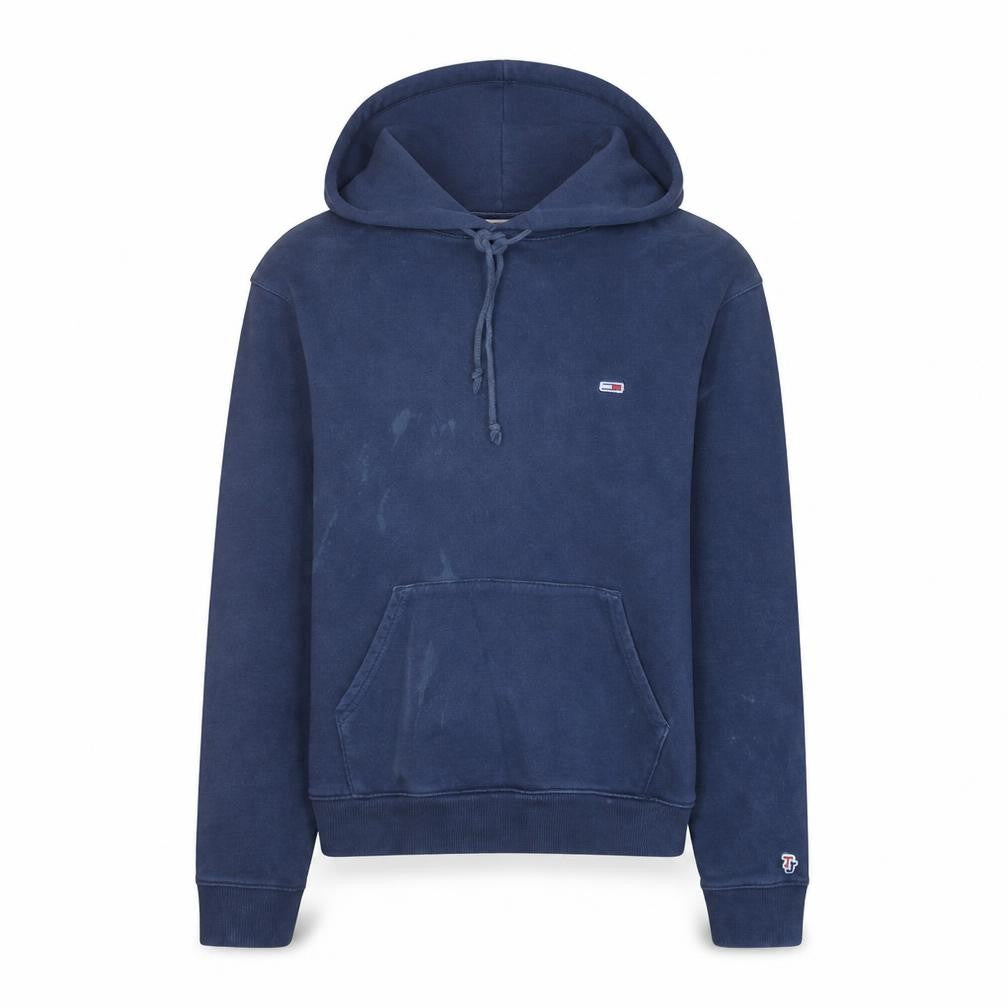 Womens UK Size M Tommy Jeans Blue Pullover Hoodie
