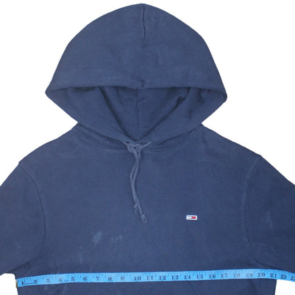 Womens UK Size M Tommy Jeans Blue Pullover Hoodie