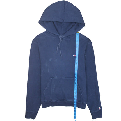 Womens UK Size M Tommy Jeans Blue Pullover Hoodie