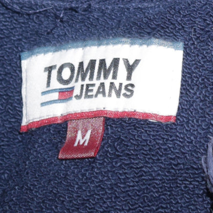 Womens UK Size M Tommy Jeans Blue Pullover Hoodie
