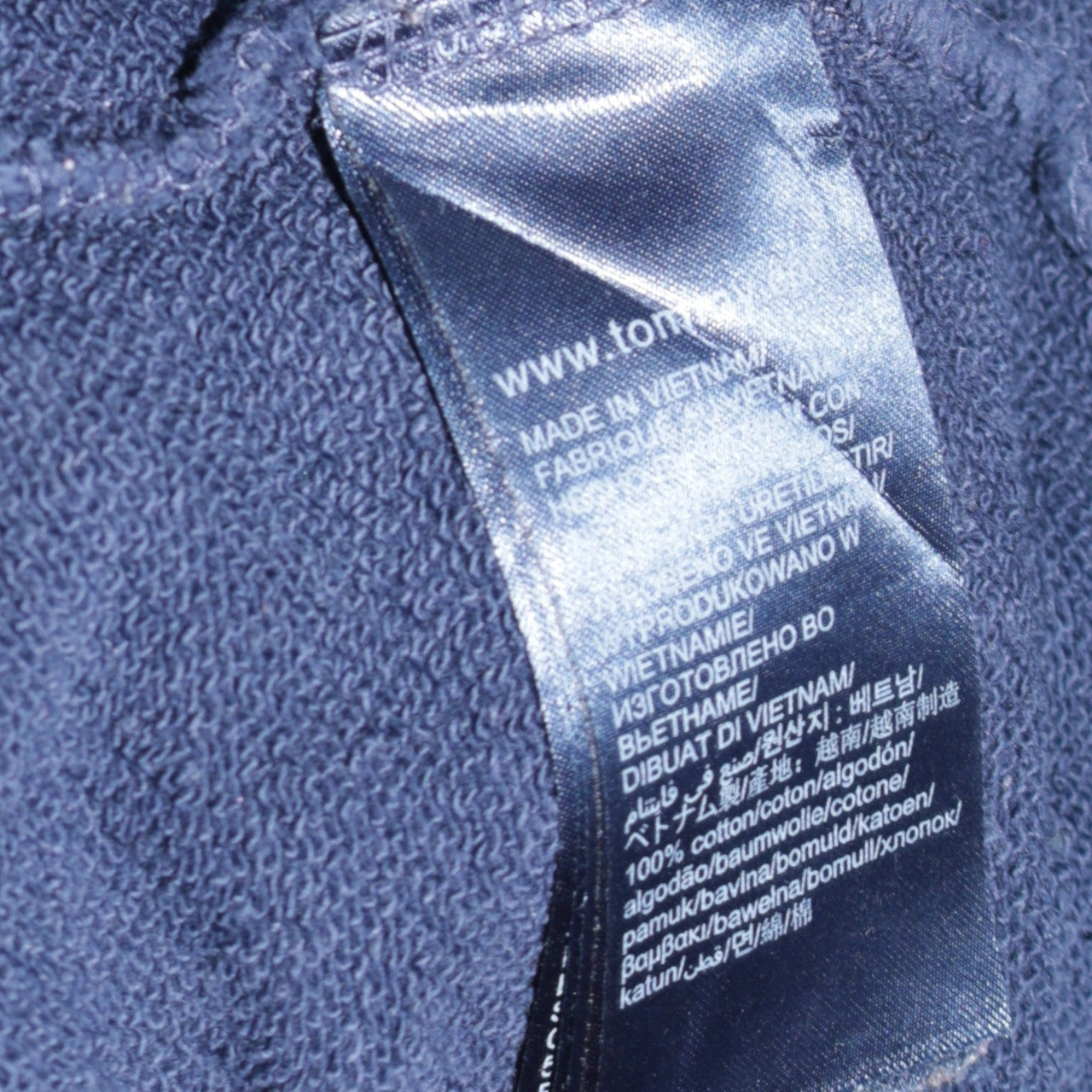 Womens UK Size M Tommy Jeans Blue Pullover Hoodie