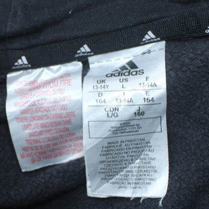 Boys UK Size 13-14 Years adidas Black Full Zip Hoodie