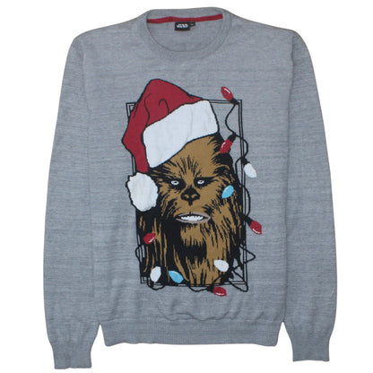 Mens UK Size XL Star Wars Grey Pullover Jumper