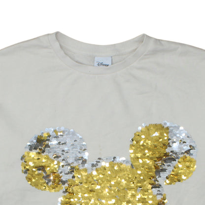 Womens UK Size 18 Disney Beige Pullover Sweatshirt
