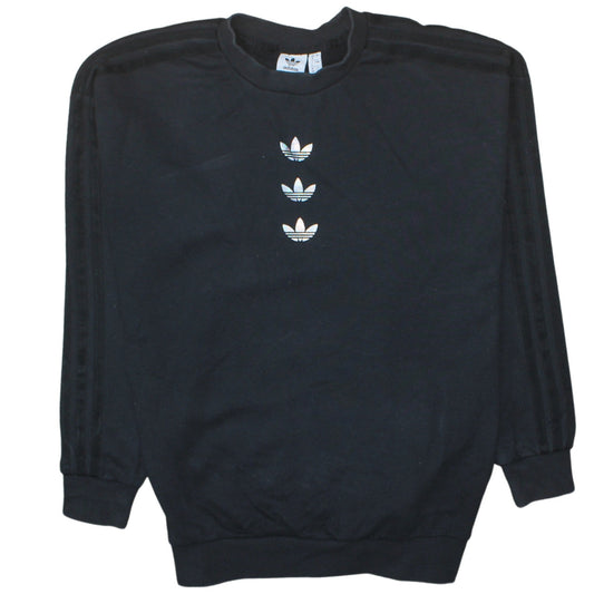 Womens UK Size 8 adidas Black Pullover Sweatshirt