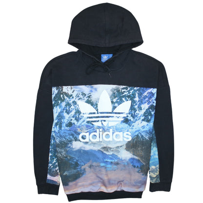 Womens UK Size 12 adidas Multicoloured Pullover Hoodie