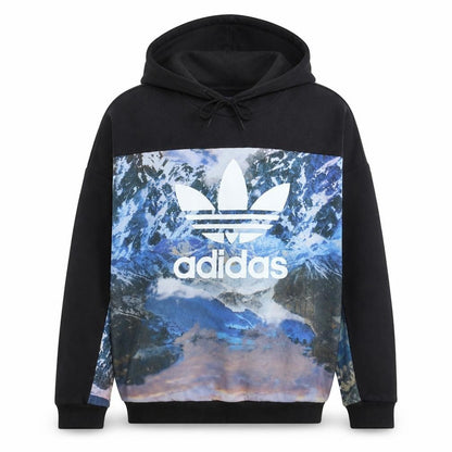 Womens UK Size 12 adidas Multicoloured Pullover Hoodie