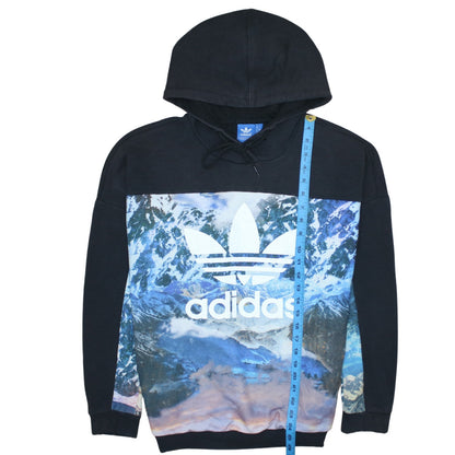Womens UK Size 12 adidas Multicoloured Pullover Hoodie