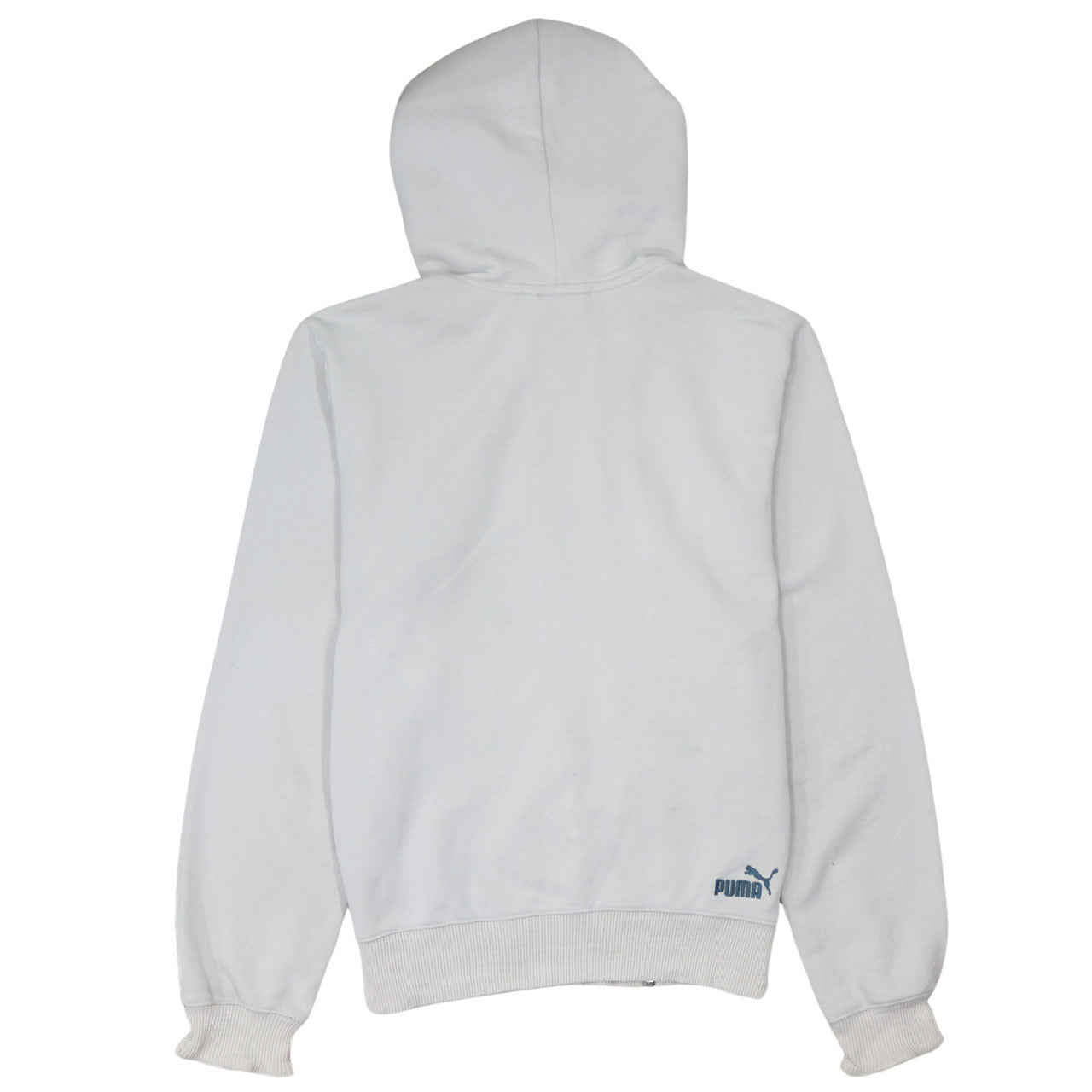 Mens UK Size S PUMA White Full Zip Hoodie