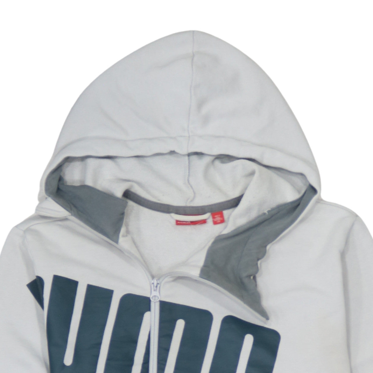 Mens UK Size S PUMA White Full Zip Hoodie