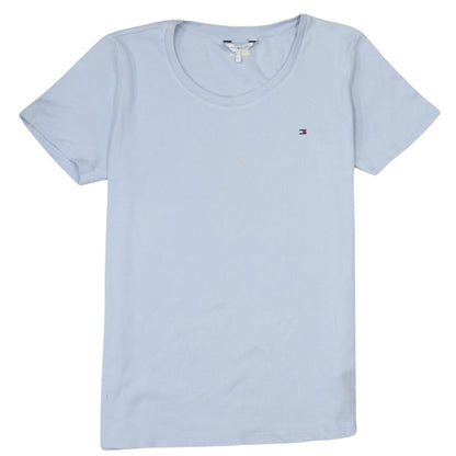 Tommy Hilfiger Men's Blue Cotton Crew Neck Short Sleeve T-Shirt S