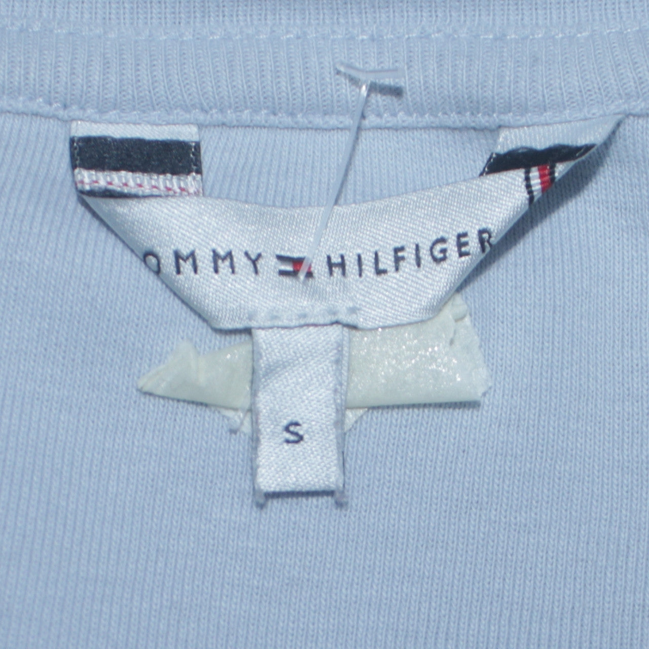 Tommy Hilfiger Men's Blue Cotton Crew Neck Short Sleeve T-Shirt S