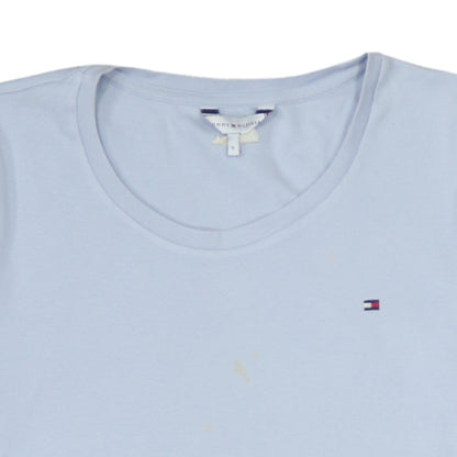 Tommy Hilfiger Men's Blue Cotton Crew Neck Short Sleeve T-Shirt S