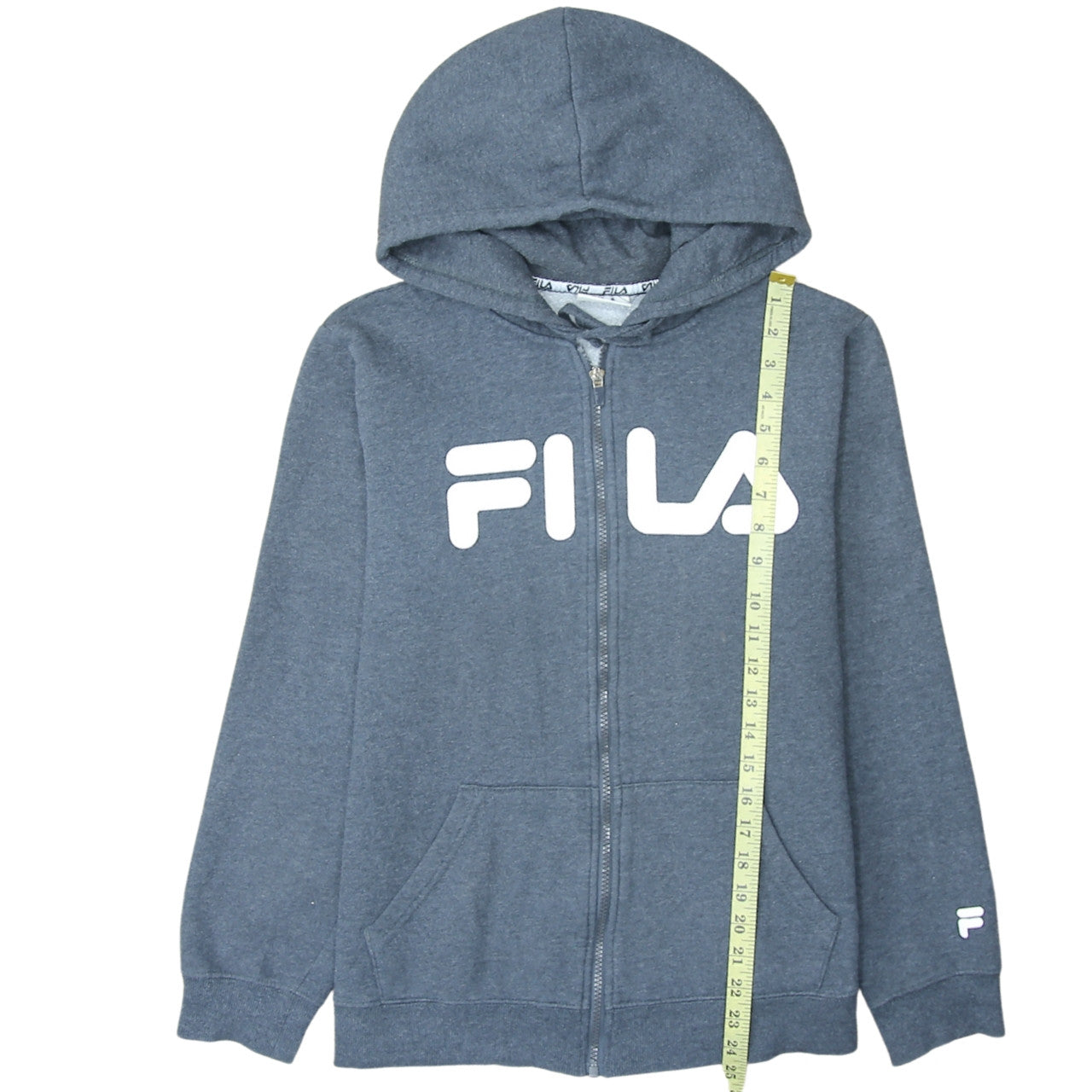 Womens UK Size 14 FILA Blue Full Zip Hoodie