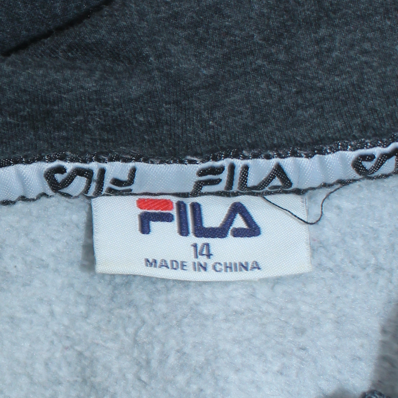 Womens UK Size 14 FILA Blue Full Zip Hoodie